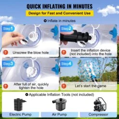 VEVOR Fußball Aufblasbar Spiel Kinder Bumper Ball Bubble Soccer Zorb 1.5M -Geschäft Für Heimwerkzeuge de2F1.5MCQPPQTMLD0001V02Foriginal img v62Fbumper ball f3