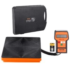 VEVOR Kältemittelwaage 50 Kg Laderückgewinnung Freonwaage, Mit Kabelgebundener Fernbedienung, 2 G Hochpräzise Elektronische Digitale Rückgewinnungsgewichtswaage Mit Koffer & Trockenbatterie