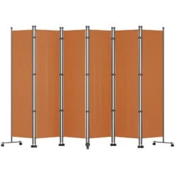 VEVOR 6-teiliger Raumteiler, Faltbarer Sichtschutz, 121 X 73 Zoll, Home Office Separator
