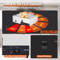 VEVOR Edelstahl Buffetwärmer Speisewärmer 1500 B 6 X 8,8 L Buffetbehälter 176 X 325 X 150 Mm Jeder Behälter Verwendbar Inkl. Deckel & Ablaufhahn & 11 VEVOR Edelstahl Buffetwärmer Speisewärmer 1500 B 6 X 8,8 L Buffetbehälter 176 X 325 X 150 Mm Jeder Behälter Verwendbar Inkl. Deckel & Ablaufhahn & -Geschäft Für Heimwerkzeuge de2FBWT668QT1200WEPJYV22Foriginal img v32Fcommercial food warmer f3