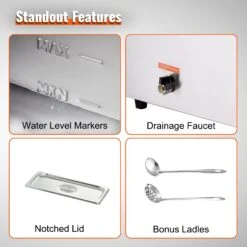 VEVOR Edelstahl Buffetwärmer Speisewärmer 1500 B 6 X 8,8 L Buffetbehälter 176 X 325 X 150 Mm Jeder Behälter Verwendbar Inkl. Deckel & Ablaufhahn & 13 VEVOR Edelstahl Buffetwärmer Speisewärmer 1500 B 6 X 8,8 L Buffetbehälter 176 X 325 X 150 Mm Jeder Behälter Verwendbar Inkl. Deckel & Ablaufhahn & -Geschäft Für Heimwerkzeuge de2FBWT668QT1200WEPJYV22Foriginal img v32Fcommercial food warmer f5