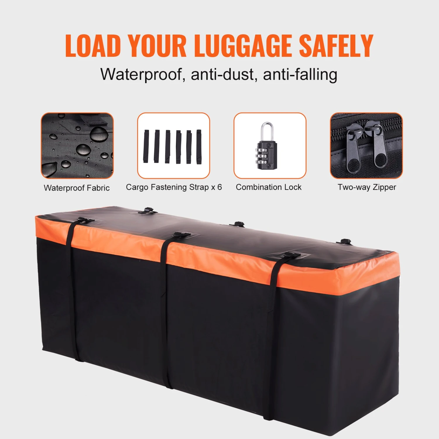 VEVOR 1524 X 610 X 152 Mm Gepäckträger Mit Anhängerkupplung Wildträger Heckträger, 226,8 Kg Ladekapazität, Montierter Gepäckkorb, Rostfreier 235B-Stahl-Gepäckträger, Passend Für SUV, Lkw Usw. 5 VEVOR 1524 X 610 X 152 Mm Gepäckträger Mit Anhängerkupplung Wildträger Heckträger, 226,8 Kg Ladekapazität, Montierter Gepäckkorb, Rostfreier 235B-Stahl-Gepäckträger, Passend Für SUV, Lkw Usw. – Bild 3