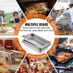 VEVOR Edelstahl Behälter 6 Stk. Speisebehälter Essens Behälter, Antihaft Teller, 537 X 330 X 90 Mm Kommerzieller Warmhaltebehälter Für Speisen, Torten, Aufläufe, Hotelpfanne Tisch Food Pan 14 VEVOR Edelstahl Behälter 6 Stk. Speisebehälter Essens Behälter, Antihaft Teller, 537 X 330 X 90 Mm Kommerzieller Warmhaltebehälter Für Speisen, Torten, Aufläufe, Hotelpfanne Tisch Food Pan -Geschäft Für Heimwerkzeuge de2FCP20X12X4YCTZ6001V02Foriginal img v82Fhotel pan f5