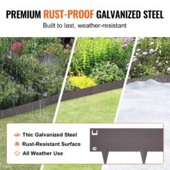 VEVOR Rasenkante 99 X 10,2 Cm (5er-Set) Rasenkantenband Aus Stahl Beeteinfassung Beetumrandung Mähkante Geeignet Für Außengärten, Wege, Rasenflächen, Innenhöfe, Straßenränder Und Mehr Braun 10 VEVOR Rasenkante 99 X 10,2 Cm (5er-Set) Rasenkantenband Aus Stahl Beeteinfassung Beetumrandung Mähkante Geeignet Für Außengärten, Wege, Rasenflächen, Innenhöfe, Straßenränder Und Mehr Braun -Geschäft Für Heimwerkzeuge de2FCPPZ4INCH162GCVO3V02Foriginal img v12Fsteel landscape edging f2