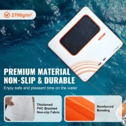 VEVOR Aufblasbares Schwimmdock 3,04x3,04m Aufblasbare Dockplattform Mit 1,21x2,13m Trampolinnetzpool Schwimmplattform Mit Tragbarer Tasche Und Abnehmbarer Leiter Zum Entspannen Am Pool -Geschäft Für Heimwerkzeuge de2FCQFT10X10FTB8PERIV02Foriginal img v12Finflatable floating dock f2
