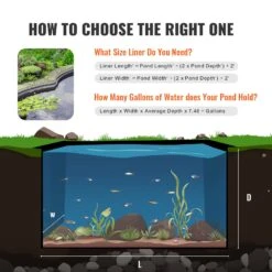 VEVOR Teichfolie 6 X 7,6 M Schwimmteichfolie 1,5 Mm Fischteichfolie EPDM Gartenpoolmembran Dichtungsfolie Gartenteich Folie Geeignet Für Fischteiche Wasserfälle Künstliche Seen Aquakulturfarmen -Geschäft Für Heimwerkzeuge de2FCTFSMHSEPDM20SZTDV02Foriginal img v12Fpond liner f5