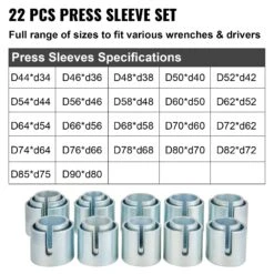 VEVOR Lager Gummibuchsen Radlager Buchsen Silentlager 27 Stk. 44 X 11,5 X 39 Cm Demontage Abzieher Ausdrücker Werkzeug, 45 # Stahl Radlager Buchsen Demontage Druckhülsen Satz Radlager Buchsen Abzieher 11 VEVOR Lager Gummibuchsen Radlager Buchsen Silentlager 27 Stk. 44 X 11,5 X 39 Cm Demontage Abzieher Ausdrücker Werkzeug, 45 # Stahl Radlager Buchsen Demontage Druckhülsen Satz Radlager Buchsen Abzieher -Geschäft Für Heimwerkzeuge de2FCTQCQBDD27PCSUFUYV02Foriginal img v42Fpress pull sleeve kit f2