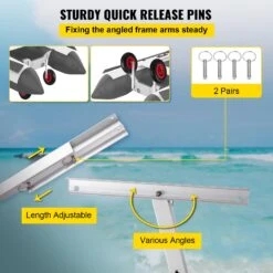 VEVOR Heckräder 300 Lbs Tragfähigkeit, Slipräder 15 Zoll, Starträder Aus Aluminiumlegierung, Bootsräder Mit 4 X Schnellspannstiften FürSchlauchboote Schlammboote Ruderboote Segeljollen 13 VEVOR Heckräder 300 Lbs Tragfähigkeit, Slipräder 15 Zoll, Starträder Aus Aluminiumlegierung, Bootsräder Mit 4 X Schnellspannstiften FürSchlauchboote Schlammboote Ruderboote Segeljollen -Geschäft Für Heimwerkzeuge de2FCYXSLYCB153006BLYV02Foriginal img v52Flaunching wheels f4