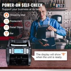 VEVOR Geldzählmaschine, Banknotenzähler Mit UV-, MG-, IR- Und DD-Falschgelderkennung, USD- Und EUR-Geldzählmaschine Mit Additions- Und Batch-Modus, Großes LCD & Externes Display -Geschäft Für Heimwerkzeuge de2FDCJD1UVMGIRDDG7WNV22Foriginal img v12Fmoney counter machine f5