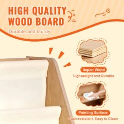 VEVOR 4-stöckiges Bücherregal Aus Holz Für Kinder, Sechsstöckiges Bücherregal, Baby-Aufbewahrungsregal, Bücher- Und Spielzeug-Organizer-Schrank, Für Kinderzimmer, Spielzimmer, Kindergarten -Geschäft Für Heimwerkzeuge de2FETCWSJ914714WFZI1V02Foriginal img v12Fkids storage cubes f4