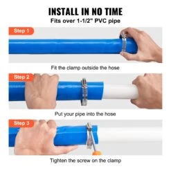 VEVOR Rückspülschlauch, PVC-Flachauslaufschlauch, 2 Zoll X 50 Fuß, Mit Klemmen, Blau 12 VEVOR Rückspülschlauch, PVC-Flachauslaufschlauch, 2 Zoll X 50 Fuß, Mit Klemmen, Blau -Geschäft Für Heimwerkzeuge de2FFCXRG250FTPVC21E7V02Foriginal img v12Fbackwash hose f3