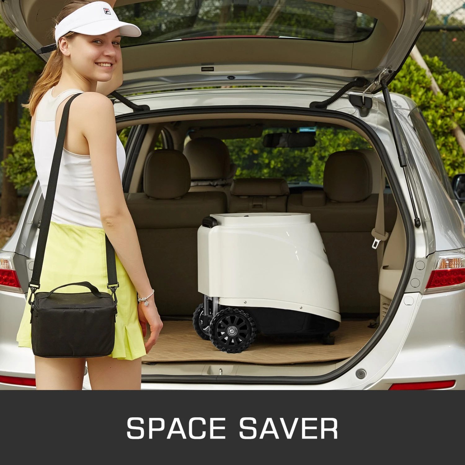 VEVOR 150 Ball Tennisballwerfer Abs Automatischer Ballwerfer Automatischer Tennisballwerfer Für Anfängerprofis(TS06) 7 VEVOR 150 Ball Tennisballwerfer Abs Automatischer Ballwerfer Automatischer Tennisballwerfer Für Anfängerprofis(TS06) – Bild 6