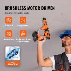 VEVOR Trockenbauschrauber Mit Automatischer Zuführung, 20 V Max. Trockenbauschrauber Mit Magazin, 4200 U/min Bürstenloser Kabelloser Trockenbauschrauber-Satz Mit 2 Akkupacks, Ladegerät, Gürtelclip 11 VEVOR Trockenbauschrauber Mit Automatischer Zuführung, 20 V Max. Trockenbauschrauber Mit Magazin, 4200 U/min Bürstenloser Kabelloser Trockenbauschrauber-Satz Mit 2 Akkupacks, Ladegerät, Gürtelclip -Geschäft Für Heimwerkzeuge de2FGQLSQWSLF000GSWBRV22Foriginal img v12Fdrywall screw gun f2