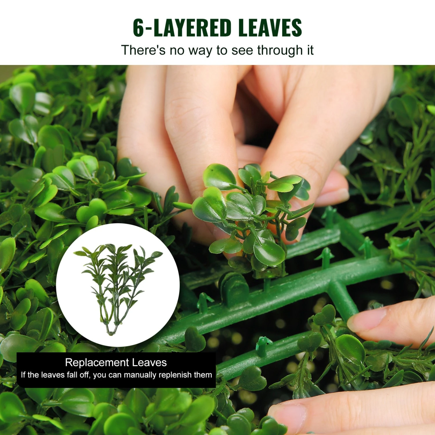 VEVOR Buchsbaumkugel Künstlich 122cm Hoch Garten Deko Buchsbaum Im Blumentopf Kugel Künstlich Buchskugel Kunstpflanze Aus PE, Holz, PP Inkl. 2 Stk. Dekorative LED-Leuchten Und 10 Stk. Ersatzblätter 6 VEVOR Buchsbaumkugel Künstlich 122cm Hoch Garten Deko Buchsbaum Im Blumentopf Kugel Künstlich Buchskugel Kunstpflanze Aus PE, Holz, PP Inkl. 2 Stk. Dekorative LED-Leuchten Und 10 Stk. Ersatzblätter – Bild 4