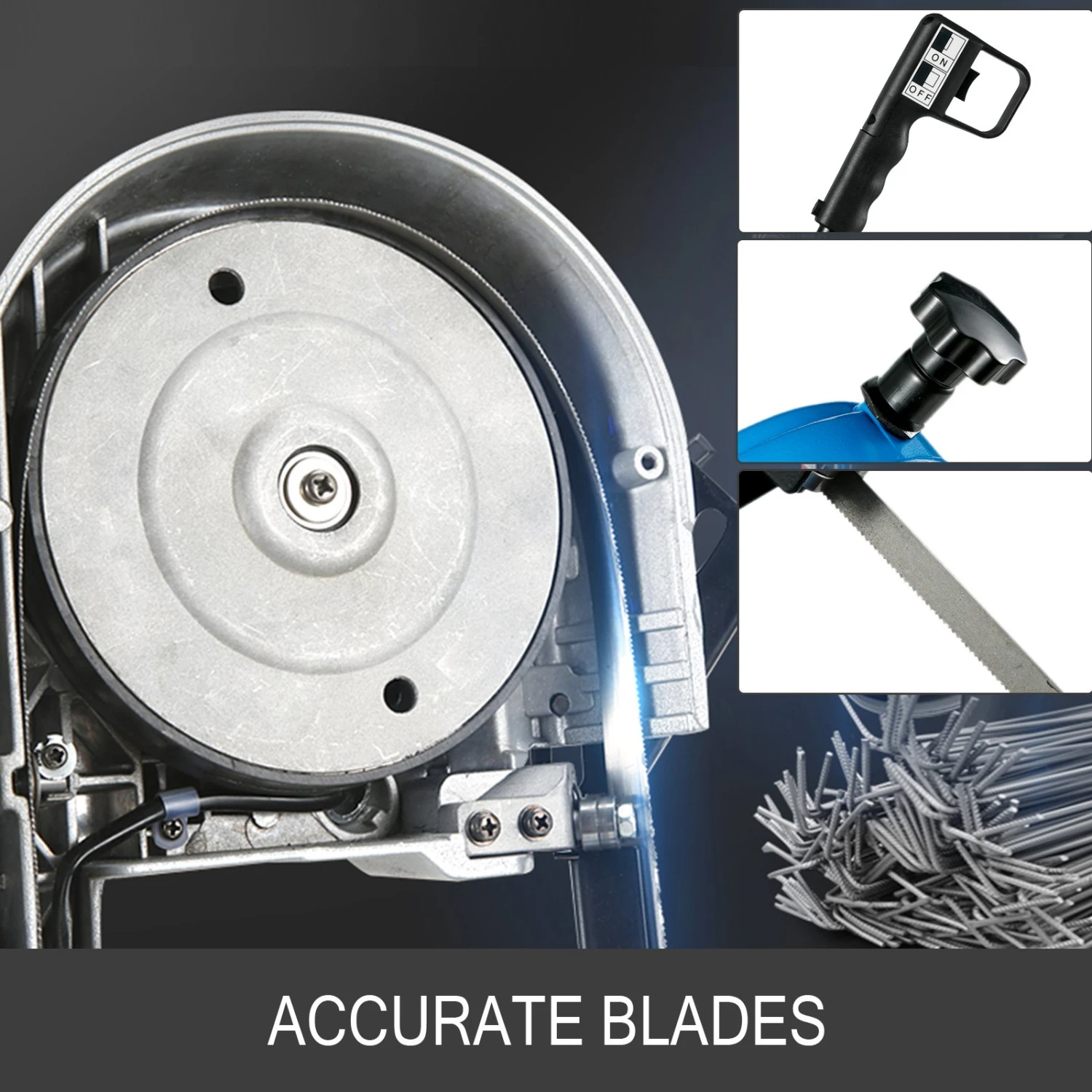 Metallbandsäge Metallbandsäge 1000W Zum Schneiden Von Holz Metall Glasfaser Kunststoff 6 Metallbandsäge Metallbandsäge 1000W Zum Schneiden Von Holz Metall Glasfaser Kunststoff – Bild 4