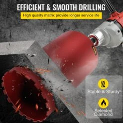 VEVOR Diamant-Kernbohrer, Kernbohrer Mit 10 Zoll/254 Mm Durchmesser, Betonkernbohrer Mit 14 Zoll/355 Mm, Kernbohrer Mit 5/8 Zoll-11 Gewinde, Trocken-/Nassbohrer Mit Klinge, Diamant-Nassbohrer Für Beto -Geschäft Für Heimwerkzeuge de2FJGSKZYC1014IN930OV02Foriginal img v12Fcore drill bit f2