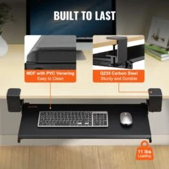 VEVOR Klemmbare Tastaturablage Unter Dem Schreibtisch, Tastaturauszug Zum Herausziehen Mit Stabiler C-Klemmhalterung, Große 680 X 280 Mm Ausziehbare Computer-Schublade Zum Tippen Zu Hause 14 VEVOR Klemmbare Tastaturablage Unter Dem Schreibtisch, Tastaturauszug Zum Herausziehen Mit Stabiler C-Klemmhalterung, Große 680 X 280 Mm Ausziehbare Computer-Schublade Zum Tippen Zu Hause -Geschäft Für Heimwerkzeuge de2FJPTPMDF00000QA5K5V02Foriginal img v12Fkeyboard tray f5