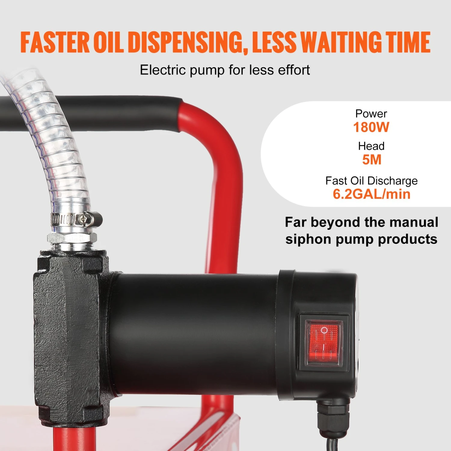 VEVOR 30 Gallonen Kraftstoff-Caddy Tragbarer Lagertank 23,5 L/min Mit 180-W-Pumpe 8 VEVOR 30 Gallonen Kraftstoff-Caddy Tragbarer Lagertank 23,5 L/min Mit 180-W-Pumpe – Bild 6