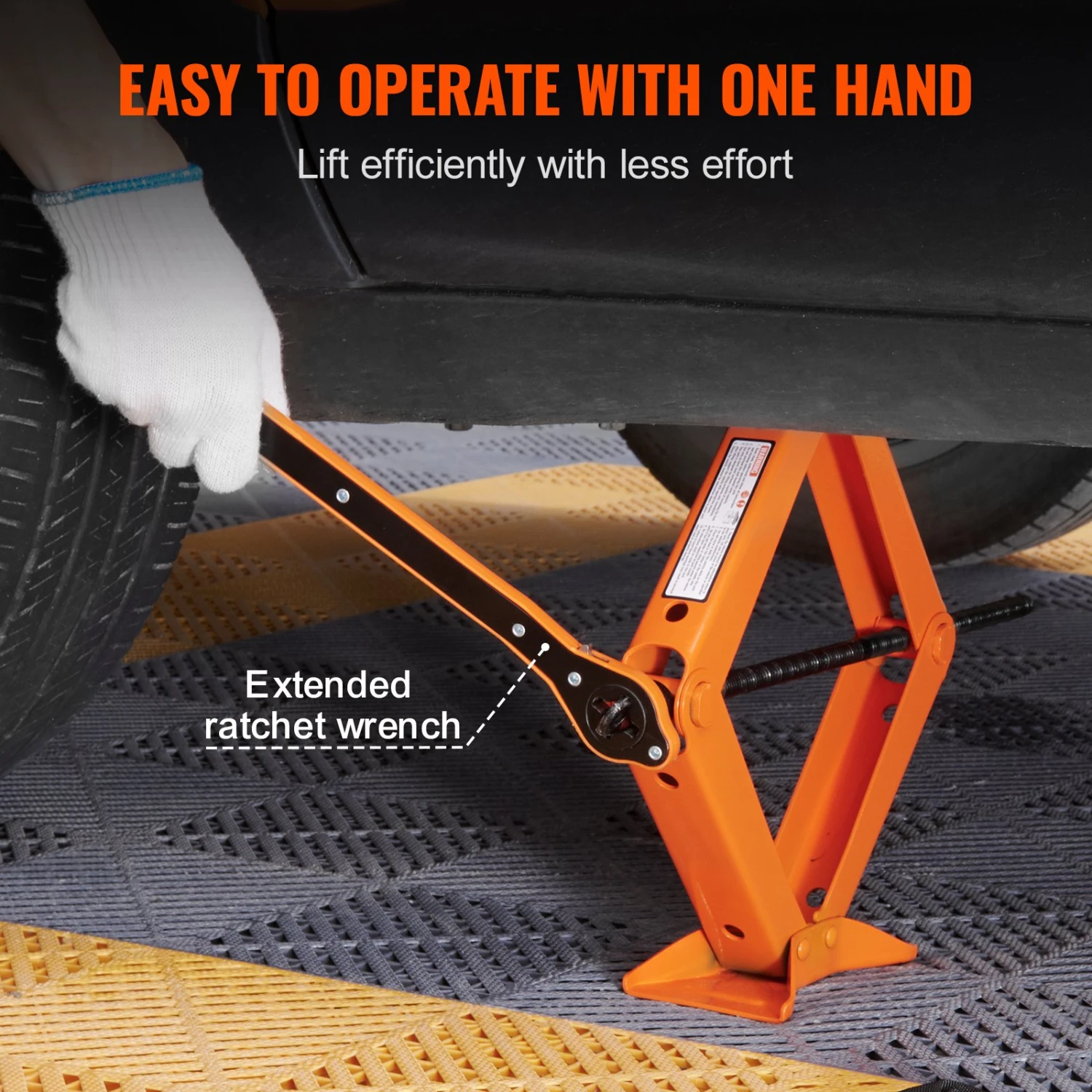 VEVOR Scherenwagenheber Manuell Auto-Scherenwagenheber 2,5 T, Wagenheber Mit Schlagschrauber, Werkzeugkasten, Handkurbel, 95–435 Mm Hubbereich Wagenheber Für PKW, SUV, Limousine Usw. 7 VEVOR Scherenwagenheber Manuell Auto-Scherenwagenheber 2,5 T, Wagenheber Mit Schlagschrauber, Werkzeugkasten, Handkurbel, 95–435 Mm Hubbereich Wagenheber Für PKW, SUV, Limousine Usw. – Bild 5