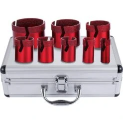 VEVOR Lochsägensatz Diamant Lochsägen-Set Fliesenbohrer Diamantlochsäge-Set Bohrer Säge M14 20/25/32/35/40/50/60/68 Mm