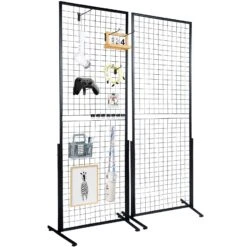 VEVOR 2 X 5,6 Gitterwandpaneele Tower 2 Packungen Drahtgitterwand-Präsentationsständer