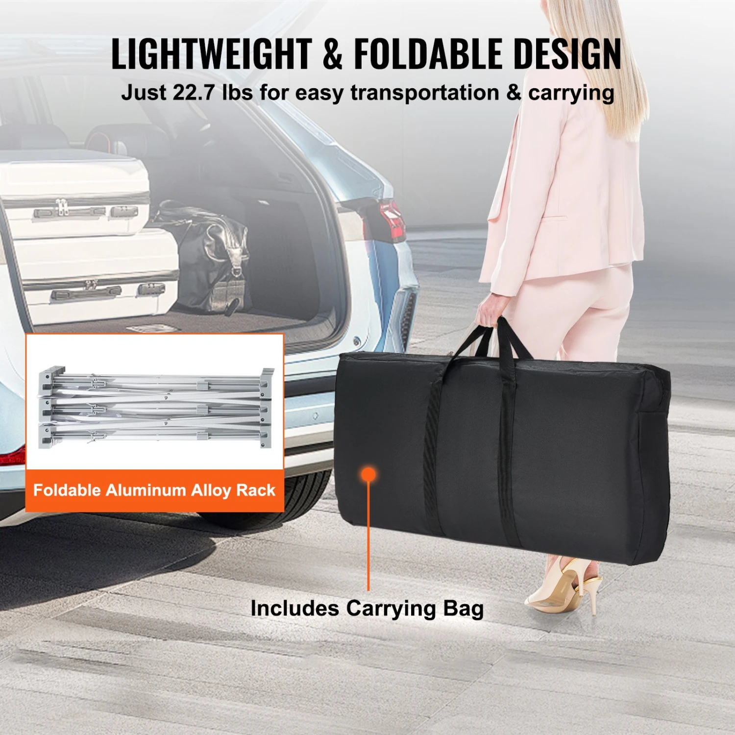 VEVOR Tragbare Messetheke Messetresen, 1300 X 465 X 950 Mm Messestand Ausstellungs-Thekenständer, Faltbarer Promotion-Einzelhandels-Bartisch, Pop-Up-Podium Mit Aufbewahrungsregal, Tragetasche 8 VEVOR Tragbare Messetheke Messetresen, 1300 X 465 X 950 Mm Messestand Ausstellungs-Thekenständer, Faltbarer Promotion-Einzelhandels-Bartisch, Pop-Up-Podium Mit Aufbewahrungsregal, Tragetasche – Bild 6