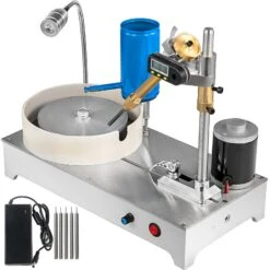 VEVOR 120 W Facettiermaschine Edelstein Facettiermaschine 1800 U/min Winkelpolierer Steinpoliermaschine Jade Schleifen Facettiert Mechanische