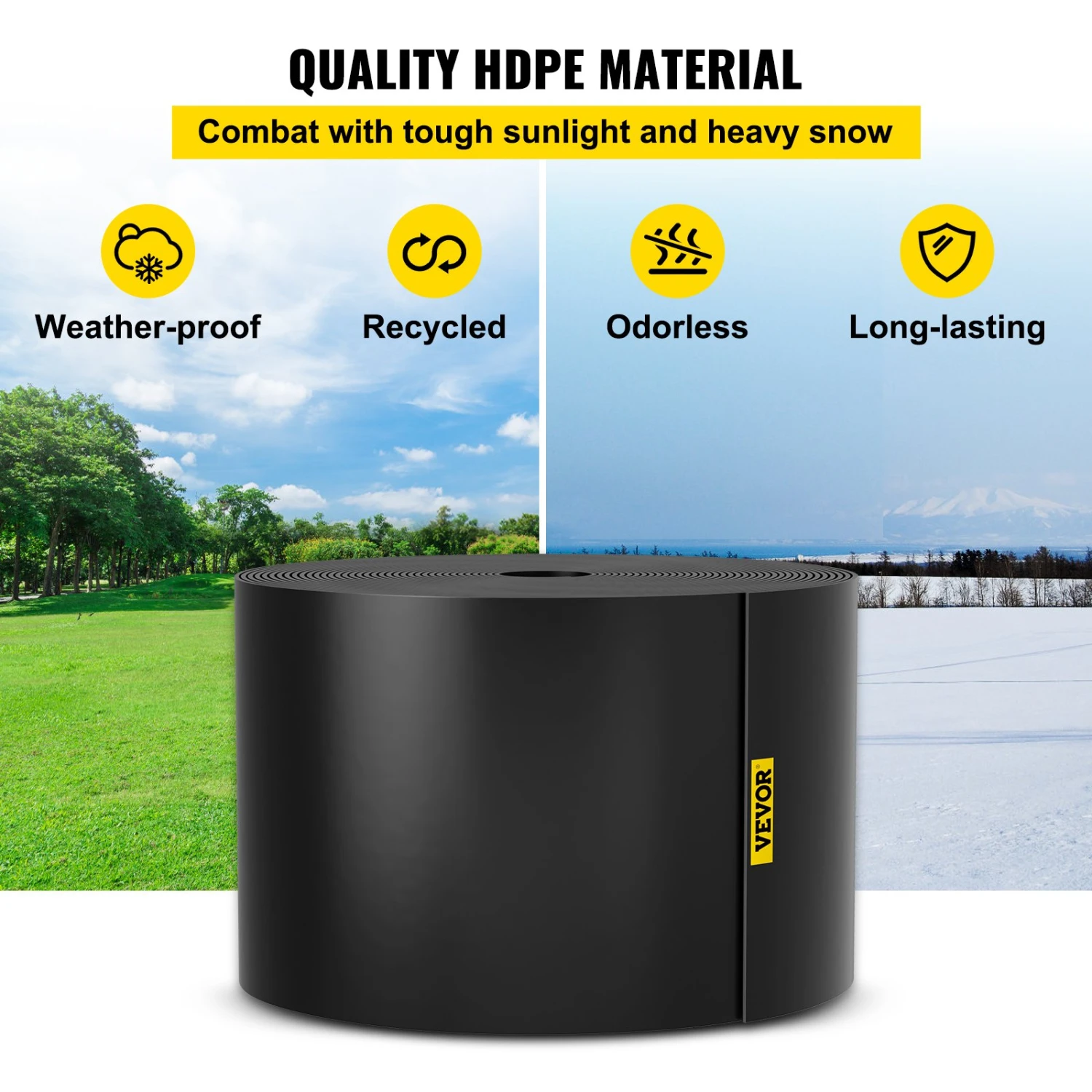 VEVOR Landschaftskanten-Terrassenbrett, 40 Fuß Länge, 10 Zoll Tiefe, Rasen, Garten 6 VEVOR Landschaftskanten-Terrassenbrett, 40 Fuß Länge, 10 Zoll Tiefe, Rasen, Garten – Bild 4