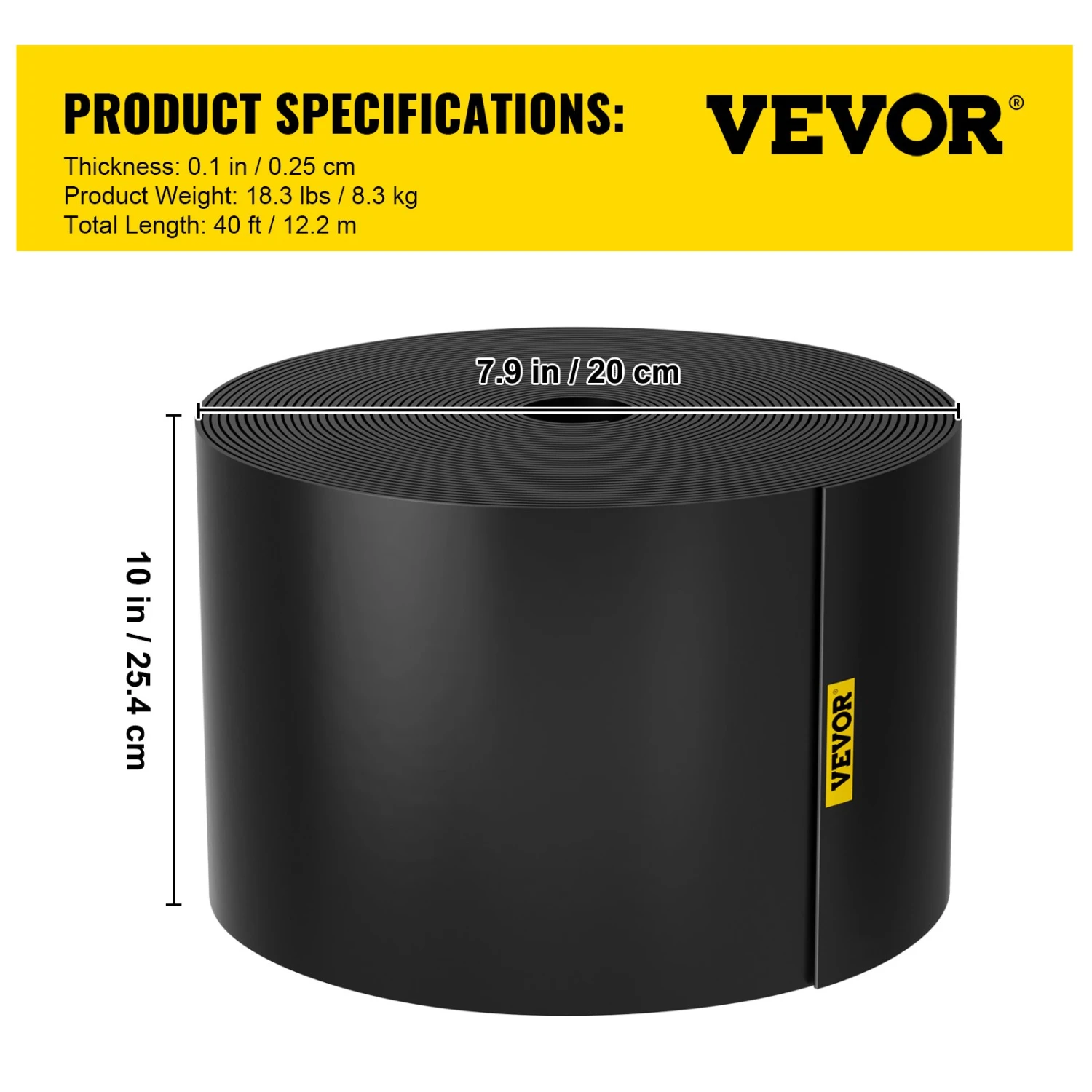 VEVOR Landschaftskanten-Terrassenbrett, 40 Fuß Länge, 10 Zoll Tiefe, Rasen, Garten 9 VEVOR Landschaftskanten-Terrassenbrett, 40 Fuß Länge, 10 Zoll Tiefe, Rasen, Garten – Bild 7