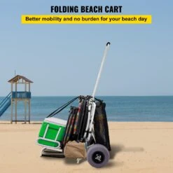VEVOR Strandwagen, Strandwagen Für Sand, PVC, 14" X 14,7" Deck Mit 10" Ballonrädern -Geschäft Für Heimwerkzeuge de2FPHTSTCYCJZTP97FC2V02Foriginal img v12Fbeach cart f1