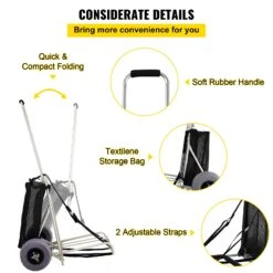 VEVOR Strandwagen, Strandwagen Für Sand, PVC, 14" X 14,7" Deck Mit 10" Ballonrädern -Geschäft Für Heimwerkzeuge de2FPHTSTCYCJZTP97FC2V02Foriginal img v12Fbeach cart f5