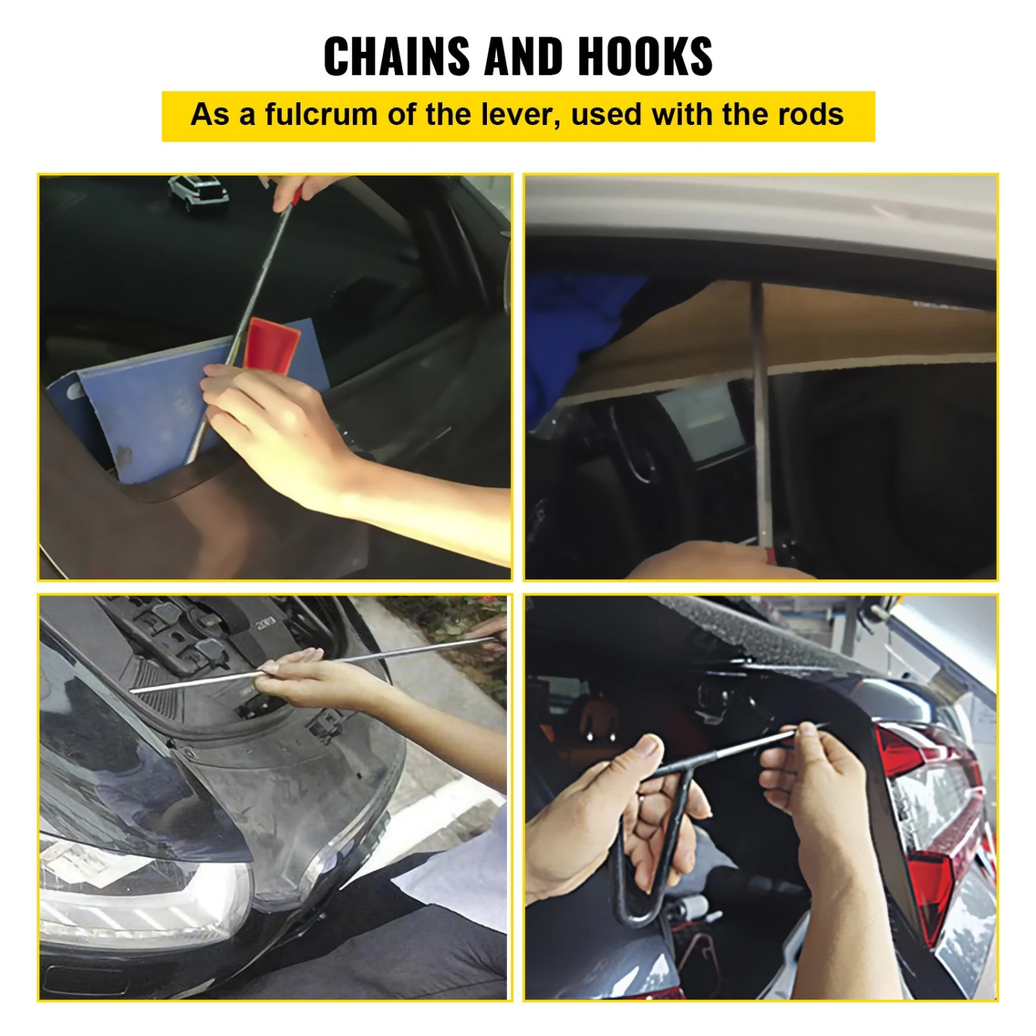 VEVOR Stangen-Dellenentfernungsset, 20 Stück Lackfreie Dellenreparaturstangen, Edelstahl-Dellenstangen, Walschwanz-Dellenreparaturwerkzeuge, Professionelles Hagel-Dellenentfernungswerkzeug 7 VEVOR Stangen-Dellenentfernungsset, 20 Stück Lackfreie Dellenreparaturstangen, Edelstahl-Dellenstangen, Walschwanz-Dellenreparaturwerkzeuge, Professionelles Hagel-Dellenentfernungswerkzeug – Bild 5