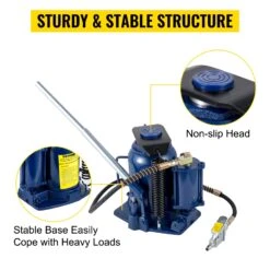 VEVOR Lufthydraulischer Flaschenheber, 32 T Pneumatischer Hydraulischer Flaschenheber, Pneumatischer/Manueller Hochhub-Flaschenheber Mit Doppelbedienung Und Manueller Handpumpe -Geschäft Für Heimwerkzeuge de2FQDYYQJDQCW32TGNR2V02Foriginal img v12Fhydraulic bottle jack m100 5