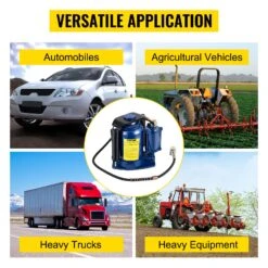 VEVOR Lufthydraulischer Flaschenheber, 32 T Pneumatischer Hydraulischer Flaschenheber, Pneumatischer/Manueller Hochhub-Flaschenheber Mit Doppelbedienung Und Manueller Handpumpe -Geschäft Für Heimwerkzeuge de2FQDYYQJDQCW32TGNR2V02Foriginal img v12Fhydraulic bottle jack m100 7