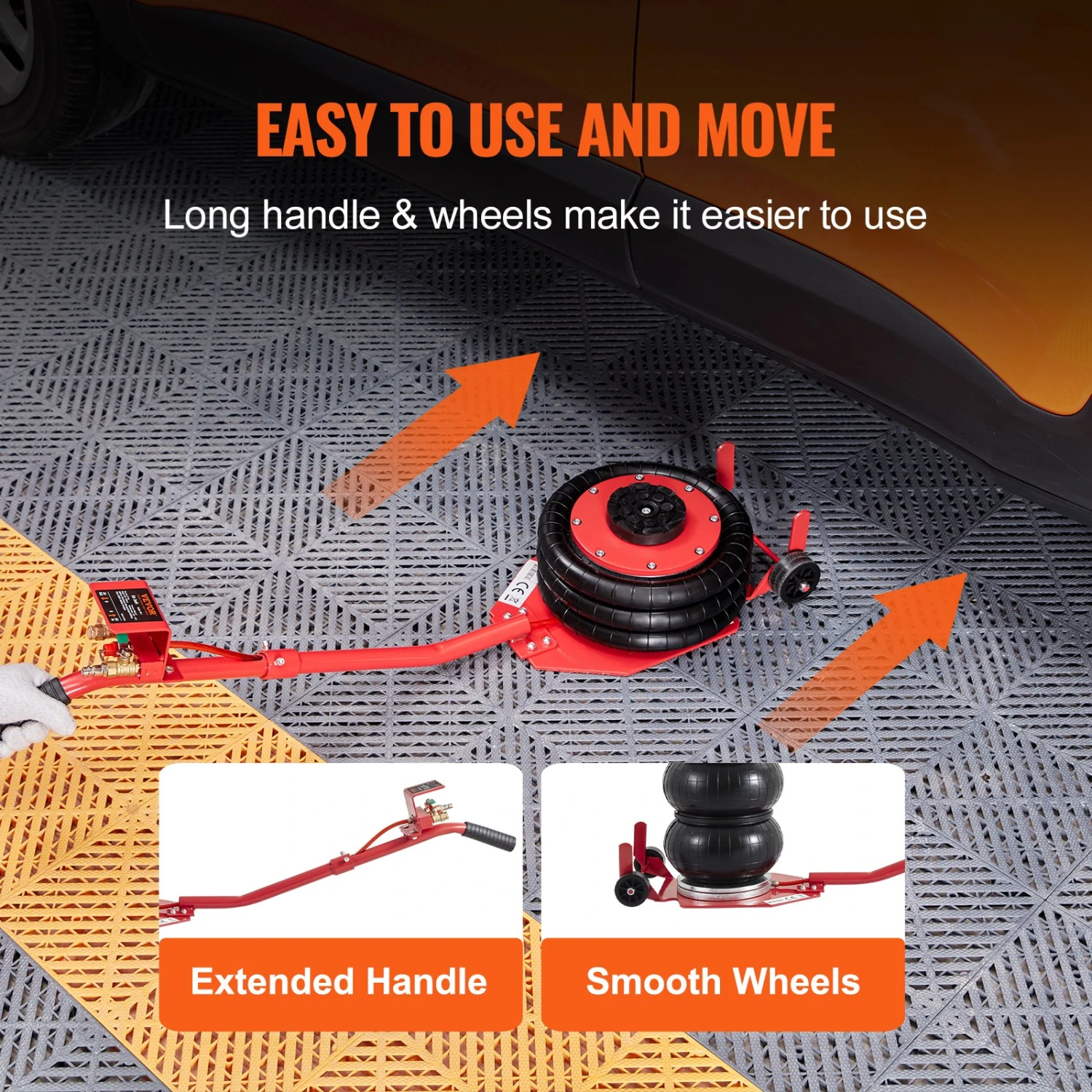 VEVOR Pneumatischer Wagenheber Triple Bag Air Jack 3 T, Dreifachbeutel Luftheber 140-450 Mm Hubhöhe Sack-Luftwagenheber, 5 Minuten Hub Luftheber Wagenheber Arbeitssparend Für SUV, Lkw, Pkw Usw. 7 VEVOR Pneumatischer Wagenheber Triple Bag Air Jack 3 T, Dreifachbeutel Luftheber 140-450 Mm Hubhöhe Sack-Luftwagenheber, 5 Minuten Hub Luftheber Wagenheber Arbeitssparend Für SUV, Lkw, Pkw Usw. – Bild 5