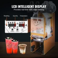 VEVOR Vollautomatische Siegelmaschine Für Teetassen, 500–650 Tassen/H, 180 Mm, Gold -Geschäft Für Heimwerkzeuge de2FQZDNCFKJCBQZN6DD1V22Foriginal img v12Fcup sealer f4