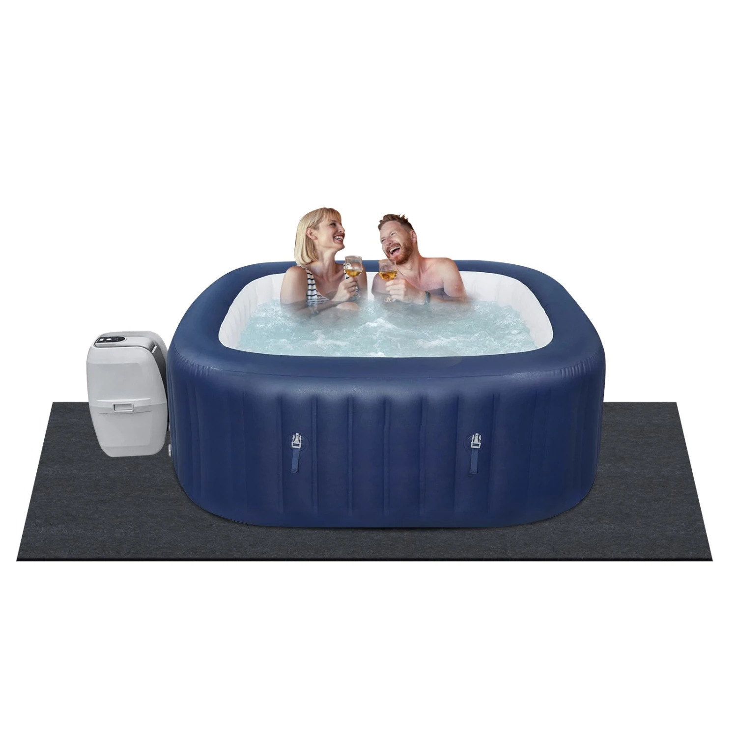 VEVOR Poolunterlage 500 G/m² Whirlpool Matte 2030 X 2030 X 1,9 Mm Bodenplane Filz & PE Bodenschutz Pool Unterlegmatte Schutzmatte Bodenplatte Bodenschutzplane Poolteppich Filzmatte Bodenmatte 3 VEVOR Poolunterlage 500 G/m² Whirlpool Matte 2030 X 2030 X 1,9 Mm Bodenplane Filz & PE Bodenschutz Pool Unterlegmatte Schutzmatte Bodenplatte Bodenschutzplane Poolteppich Filzmatte Bodenmatte
