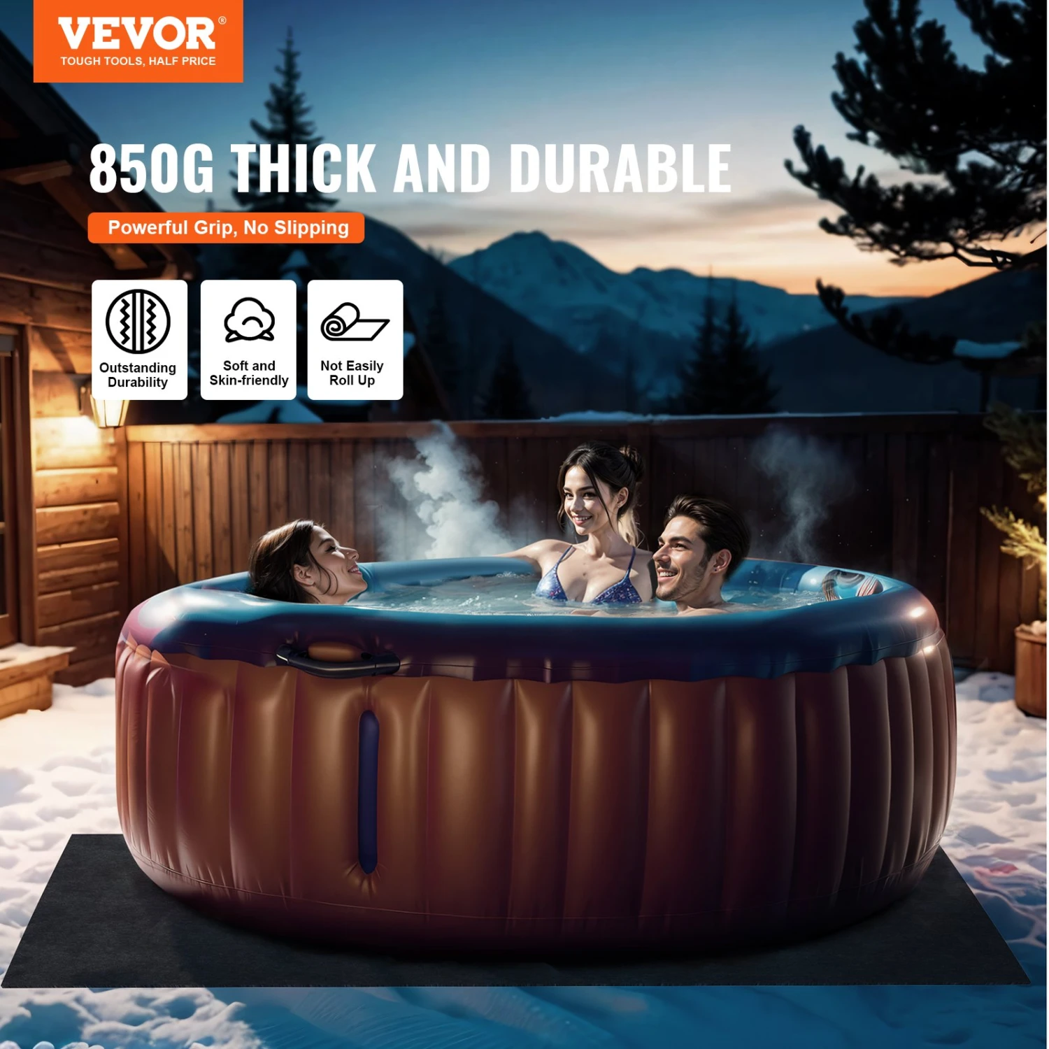 VEVOR Poolunterlage 500 G/m² Whirlpool Matte 2032 X 2 Mm Bodenplane Filz & PE Bodenschutz Pool Unterlegmatte Schutzmatte Bodenplatte Bodenschutzplane Poolteppich Filzmatte Bodenmatte 4 VEVOR Poolunterlage 500 G/m² Whirlpool Matte 2032 X 2 Mm Bodenplane Filz & PE Bodenschutz Pool Unterlegmatte Schutzmatte Bodenplatte Bodenschutzplane Poolteppich Filzmatte Bodenmatte – Bild 2