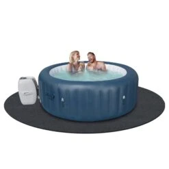 VEVOR Poolunterlage 500 G/m² Whirlpool Matte 2032 X 2 Mm Bodenplane Filz & PE Bodenschutz Pool Unterlegmatte Schutzmatte Bodenplatte Bodenschutzplane Poolteppich Filzmatte Bodenmatte