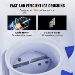 VEVOR Eiszerkleinerungsmaschine Eisrasiermaschine Eisrasierer 80 Kg/h, ABS Eiszerkleinerungsrasierer 180 W, 410 X 172 X 275 Mm Energieeinsparung Hersteller Mit Kunststoffschale & 2 Klingen 11 VEVOR Eiszerkleinerungsmaschine Eisrasiermaschine Eisrasierer 80 Kg/h, ABS Eiszerkleinerungsrasierer 180 W, 410 X 172 X 275 Mm Energieeinsparung Hersteller Mit Kunststoffschale & 2 Klingen -Geschäft Für Heimwerkzeuge de2FSBJBXS176180W5LNUV22Foriginal img v22Felectric ice crusher f2
