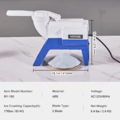 VEVOR Eiszerkleinerungsmaschine Eisrasiermaschine Eisrasierer 80 Kg/h, ABS Eiszerkleinerungsrasierer 180 W, 410 X 172 X 275 Mm Energieeinsparung Hersteller Mit Kunststoffschale & 2 Klingen 15 VEVOR Eiszerkleinerungsmaschine Eisrasiermaschine Eisrasierer 80 Kg/h, ABS Eiszerkleinerungsrasierer 180 W, 410 X 172 X 275 Mm Energieeinsparung Hersteller Mit Kunststoffschale & 2 Klingen -Geschäft Für Heimwerkzeuge de2FSBJBXS176180W5LNUV22Foriginal img v22Felectric ice crusher f6
