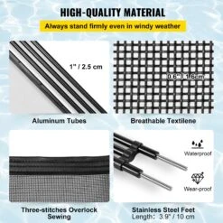 VEVOR Pool Zaun 122 X 76 Cm Zaun Für Schwimmbad 340 G/m2 Teslin Gitterstoff Poolzaun Kindersicher Mit Aluminiumfußrohr Pool Sicherheitsbarrieren 11 VEVOR Pool Zaun 122 X 76 Cm Zaun Für Schwimmbad 340 G/m2 Teslin Gitterstoff Poolzaun Kindersicher Mit Aluminiumfußrohr Pool Sicherheitsbarrieren -Geschäft Für Heimwerkzeuge de2FSLYCWL4X2.5FTM001V02Foriginal img v102Fpool safety fence f2