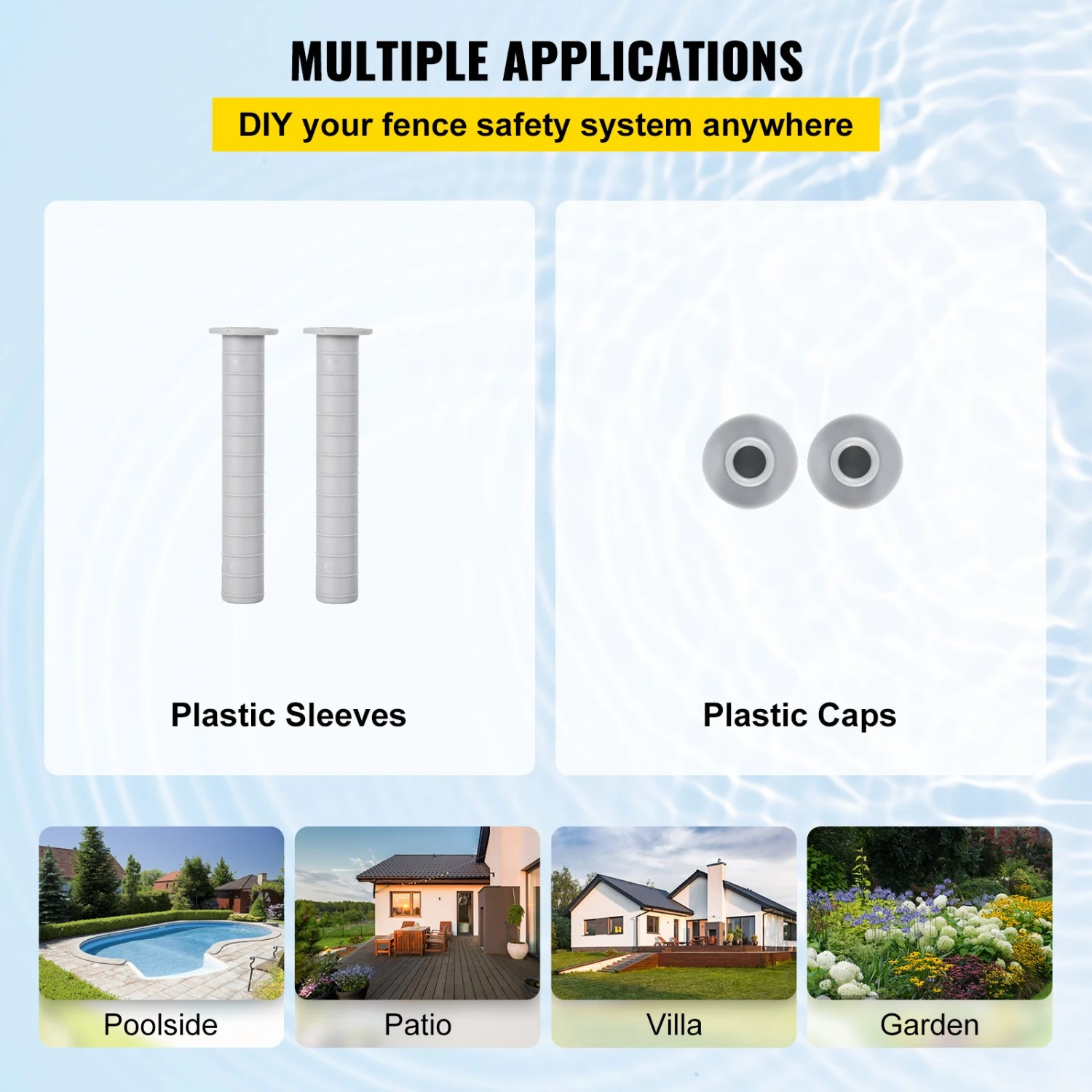 VEVOR Pool Zaun 122 X 76 Cm Zaun Für Schwimmbad 340 G/m2 Teslin Gitterstoff Poolzaun Kindersicher Mit Aluminiumfußrohr Pool Sicherheitsbarrieren 8 VEVOR Pool Zaun 122 X 76 Cm Zaun Für Schwimmbad 340 G/m2 Teslin Gitterstoff Poolzaun Kindersicher Mit Aluminiumfußrohr Pool Sicherheitsbarrieren – Bild 6