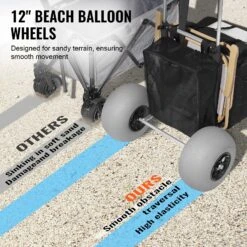 VEVOR Strandkarre Bollerwagen Sandwagen, Strandwagen 74,84 Kg Tragkraft, Zusammenklappbarer Sandwagen Aus Aluminium 685 Bis 1135 Mm Einstellbare Höhe, Robuster Wagen Für Den Strand 11 VEVOR Strandkarre Bollerwagen Sandwagen, Strandwagen 74,84 Kg Tragkraft, Zusammenklappbarer Sandwagen Aus Aluminium 685 Bis 1135 Mm Einstellbare Höhe, Robuster Wagen Für Den Strand -Geschäft Für Heimwerkzeuge de2FSTTCXLHJ12INOSARTV02Foriginal img v12Fbeach cart f2