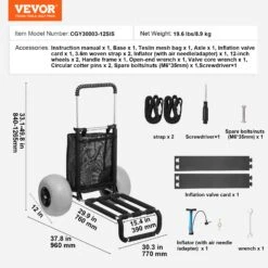VEVOR Strandkarre Bollerwagen Sandwagen, Strandwagen 74,84 Kg Tragkraft, Zusammenklappbarer Sandwagen Aus Aluminium 685 Bis 1135 Mm Einstellbare Höhe, Robuster Wagen Für Den Strand 15 VEVOR Strandkarre Bollerwagen Sandwagen, Strandwagen 74,84 Kg Tragkraft, Zusammenklappbarer Sandwagen Aus Aluminium 685 Bis 1135 Mm Einstellbare Höhe, Robuster Wagen Für Den Strand -Geschäft Für Heimwerkzeuge de2FSTTCXLHJ12INOSARTV02Foriginal img v12Fbeach cart f6