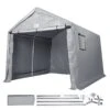 VEVOR Zeltgarage 243,8 X 426,7 X 231,6 Cm Garagenzelt Aus Verzinkten Stahlstangen Und Einer Dreischichtigen 240G-PE-Abdeckung Lagerzelt Carport 205 X 142 X 185 Cm Zelttürgröße Gerätezelt Grau 1 VEVOR Zeltgarage 243,8 X 426,7 X 231,6 Cm Garagenzelt Aus Verzinkten Stahlstangen Und Einer Dreischichtigen 240G-PE-Abdeckung Lagerzelt Carport 205 X 142 X 185 Cm Zelttürgröße Gerätezelt Grau -Geschäft Für Heimwerkzeuge de2FTYCWP8FTX14FTGJAMV02Foriginal img v12Foutdoor storage shed m100 1.2