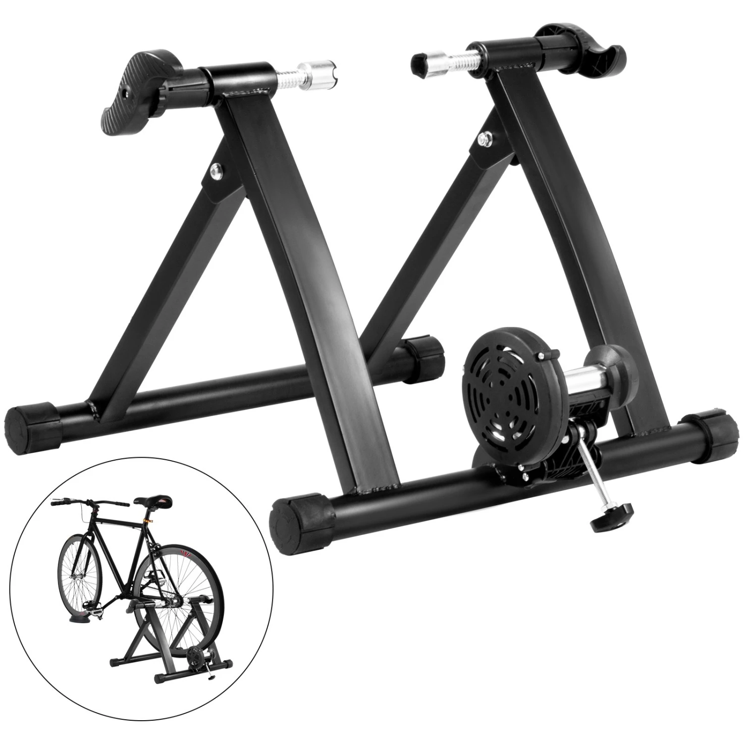 VEVOR Fahrradtrainer Ständer Magnet Widerstand Ausübung Stationär 26-29 Zoll 3 VEVOR Fahrradtrainer Ständer Magnet Widerstand Ausübung Stationär 26-29 Zoll