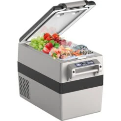 VEVOR Autokühlschrank, 12-Volt-Autokühlschrank, Tragbarer 42-Liter-Gefrierschrank Mit Zwei Zonen, Einstellbarer Bereich Von -4 ℉ Bis 50 ℉, 12/24 V DC Und 100-240 V AC-Kompressorkühler Outdoor