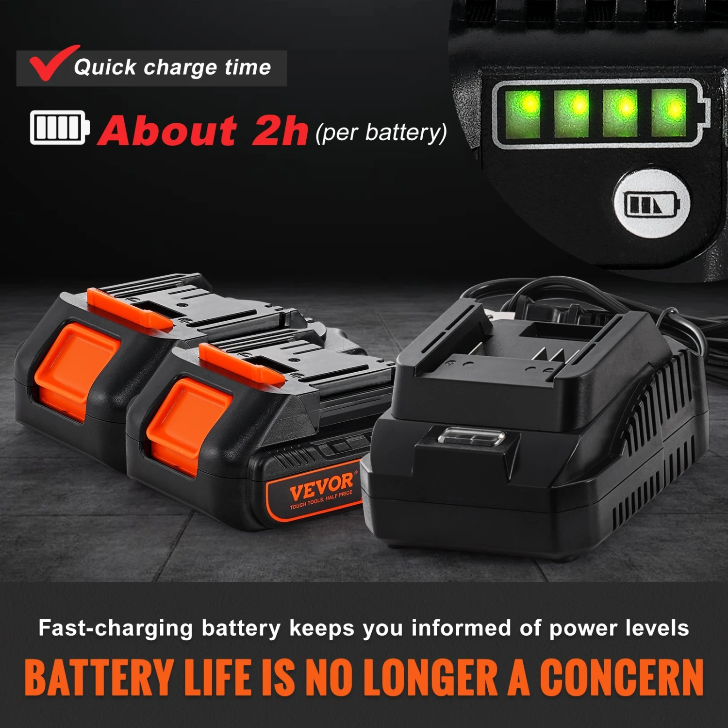 VEVOR 20V Akku Fettpresse 500g Schmierpresse 10.000PSI Arbeitsdruck Elektrische Fettpresse 125g/min Ölfördermenge Inkl. 2x 2.0Ah Akkus, Φ9x990mm Schlauch Und Schnellladegerät Universal Grease Gun 5 VEVOR 20V Akku Fettpresse 500g Schmierpresse 10.000PSI Arbeitsdruck Elektrische Fettpresse 125g/min Ölfördermenge Inkl. 2x 2.0Ah Akkus, Φ9x990mm Schlauch Und Schnellladegerät Universal Grease Gun – Bild 3