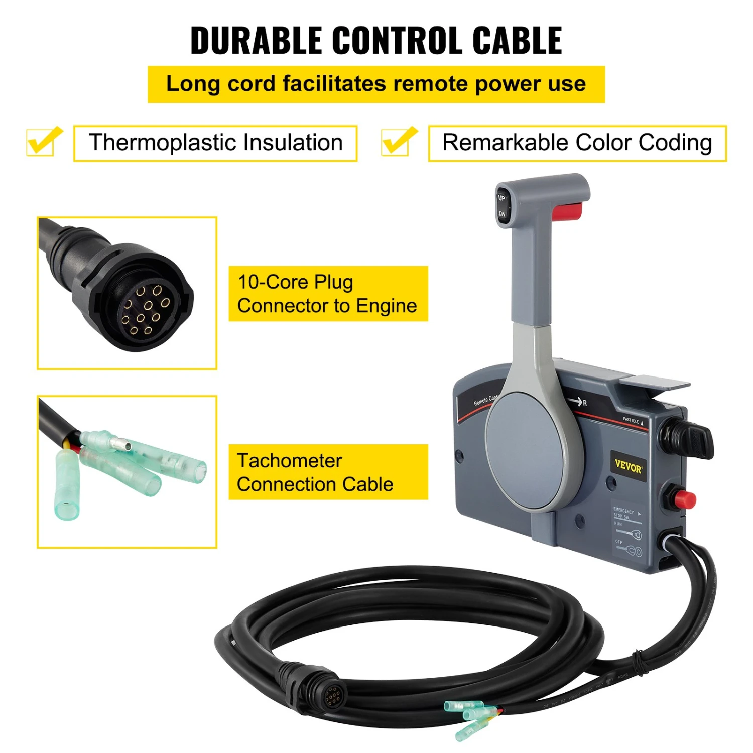 Schaltbox Außenbord Fernsteuerungskasten Für Yamaha 703-48205 Prämie 10 Pin 6 Schaltbox Außenbord Fernsteuerungskasten Für Yamaha 703-48205 Prämie 10 Pin – Bild 4